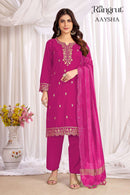 Rangrut Aaysha Premium Crepe Sequins Embroidered 3 Piece Suit Set