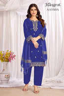 Rangrut Aaysha Premium Crepe Sequins Embroidered 3 Piece Suit Set