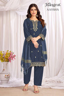 Rangrut Aaysha Premium Crepe Sequins Embroidered 3 Piece Suit Set
