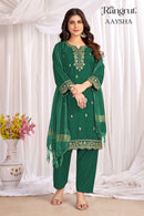 Rangrut Aaysha Premium Crepe Sequins Embroidered 3 Piece Suit Set
