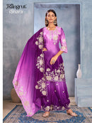 Rangrut Ishara Chinon Designer Heavy Embroidery Ready Made Suit
