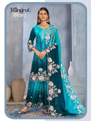 Rangrut Ishara Chinon Designer Heavy Embroidery Ready Made Suit