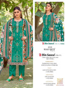 Riaz Arts Bin Saeed Vol 17 Cotton Digital Printed Embroidered  Suit