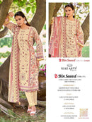 Riaz Arts Bin Saeed Vol 17 Cotton Digital Printed Embroidered  Suit