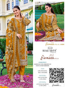 Riaz Arts Farmaish Vol 2 Premium Lawn Cotton Embroidered Digital Print Suit