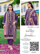 Riaz Arts Farmaish Vol 2 Premium Lawn Cotton Embroidered Digital Print Suit