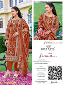 Riaz Arts Farmaish Vol 2 Premium Lawn Cotton Embroidered Digital Print Suit
