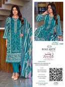 Riaz Arts Zeenat Designer Lawn Cotton Embroidery Suit