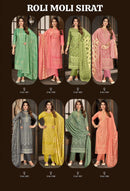 Roli Moli Creation Sirat Vol 11 Cotton Printed Fancy Work Suit Set