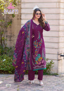 Saanvi Trends Nazakat Vol 1 Cotton Printed Work Salwar Suit