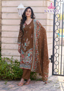Saanvi Trends Nazakat Vol 1 Cotton Printed Work Salwar Suit