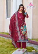 Saanvi Trends Nazakat Vol 1 Cotton Printed Work Salwar Suit