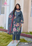 Saanvi Trends Nazakat Vol 1 Cotton Printed Work Salwar Suit