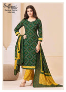 Saffron Cotton Bandhej Special Digital Print Cotton Salwar Suit