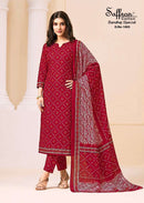 Saffron Cotton Bandhej Special Digital Print Cotton Salwar Suit