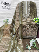 Saffron Rubina Karachi Queen Vol 4 Premium Cotton Printed Suit