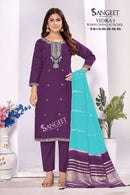 Sangeet Vedika Vol 1 Luxury Silk Ethnic Kurti Pant Set