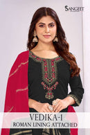 Sangeet Vedika Vol 1 Luxury Silk Ethnic Kurti Pant Set