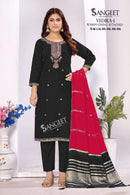 Sangeet Vedika Vol 1 Luxury Silk Ethnic Kurti Pant Set