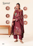 Sanna Fashion Quincy Premium Pashmina Digital Printed Suit