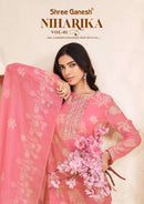 Shree Ganesh Niharika Vol. 1 Premium Chanderi Silk Kurti Set