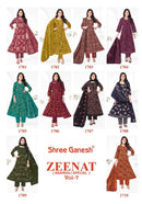 Zeenat Vol 7 By Shree Ganesh Premium Cotton Printed Kurti Set