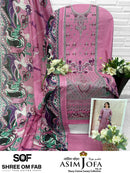 Shree Om Fab Asim Jofa Vol 5 Premium Cotton Digital Print Unstitched Suit Set