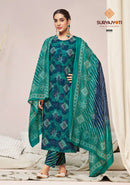 Suryajyoti Bandhani Lehariya Cotton Designer Ready Made Salwar Suits