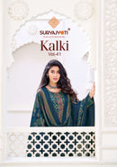 Kalki Vol 41 By Suryajyoti Jam Satin Printed Embroidered Suits