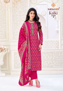 Kalki Vol 41 By Suryajyoti Jam Satin Printed Embroidered Suits