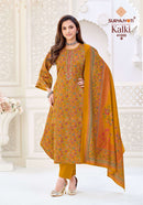 Kalki Vol 41 By Suryajyoti Jam Satin Printed Embroidered Suits