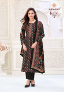 Kalki Vol 41 By Suryajyoti Jam Satin Printed Embroidered Suits