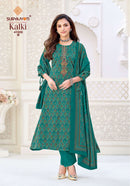 Kalki Vol 41 By Suryajyoti Jam Satin Printed Embroidered Suits