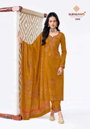 Suryajyoti Kavira Vol 2 Premium Jam Satin Embroidered Work Suit