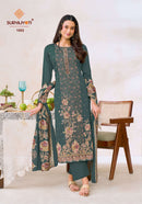 Suryajyoti Keshri Vol 1 Premium Jam Satin Print Designer Suits