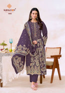 Suryajyoti Keshri Vol 1 Premium Jam Satin Print Designer Suits
