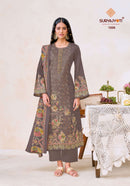 Suryajyoti Keshri Vol 1 Premium Jam Satin Print Designer Suits