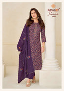 Suryajyoti Kiana Vol 2 Premium Jam Satin Embroidered Suit