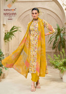 Suryajyoti Naishaa Vol 54 Jam Satin Designer Suit Set