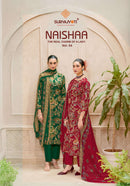 Suryajyoti Naishaa Vol 54 Jam Satin Designer Suit Set