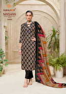Suryajyoti Naishaa Vol 54 Jam Satin Designer Suit Set