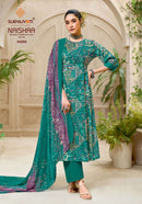 Suryajyoti Naishaa Vol 54 Jam Satin Designer Suit Set