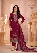 Suryajyoti Pallavi Vol 9 Premium Jam Satin Print Designer Suit