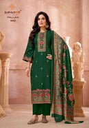 Suryajyoti Pallavi Vol 9 Premium Jam Satin Print Designer Suit