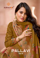 Suryajyoti Pallavi Vol 9 Premium Jam Satin Print Designer Suit