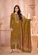 Suryajyoti Pallavi Vol 9 Premium Jam Satin Print Designer Suit