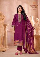 Suryajyoti Pallavi Vol 9 Premium Jam Satin Print Designer Suit