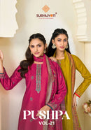Suryajyoti Pushpa Vol 21 Premium Modal Embroidery Suit Set