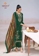 Suryajyoti Zaira Vol 3 Premium Jam Satin Embroidery Work Suit Set