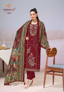 Suryajyoti Zaira Vol 3 Premium Jam Satin Embroidery Work Suit Set
